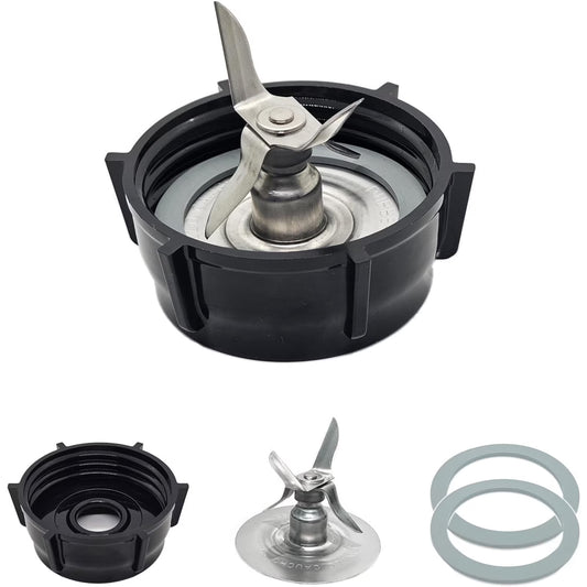 Oster Blender Replacement Parts Blender Ice Blade with Jar Base Cap and Two Rubber O Ring Seal Gasket Accessory Refresh Kit