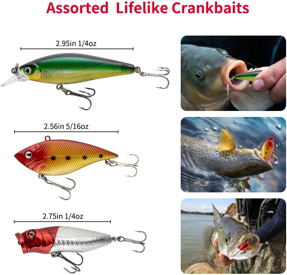 Fishing Lures Kit for Freshwater Bait Tackle Kit