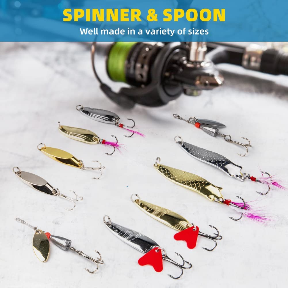 Fishing Lures Fishing Gear Tackle Box 302 fishing lures kit