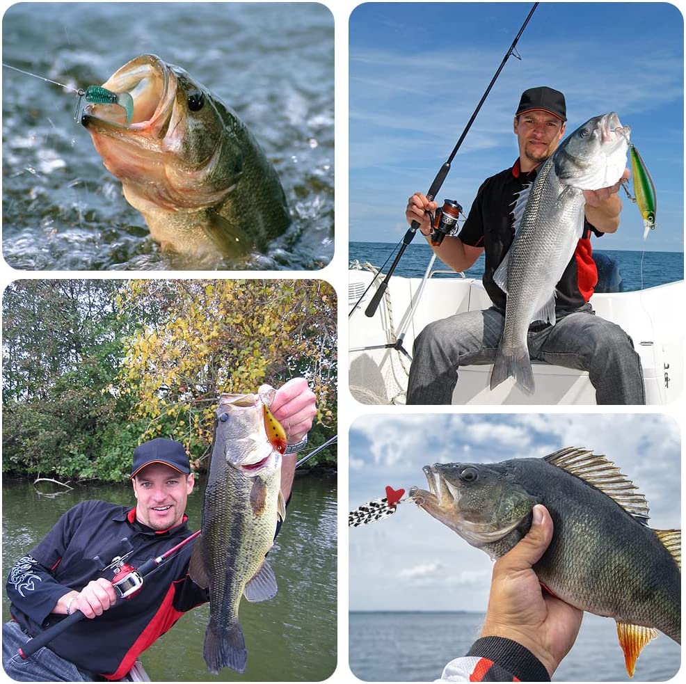 Fishing Lures Fishing Gear Tackle Box Fishing Accessories 78 fishing lures kit